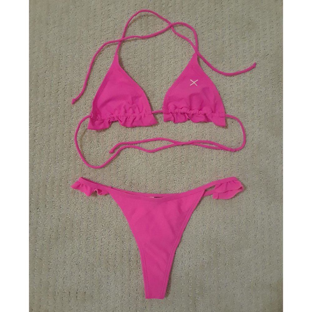 Boutine LA Hot Pink Fringe Bottoms